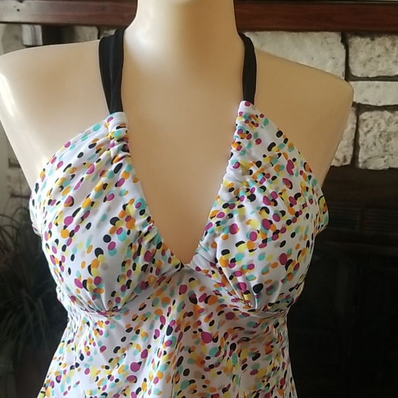 NWT Tankini Top White and color - Picture 2 of 10